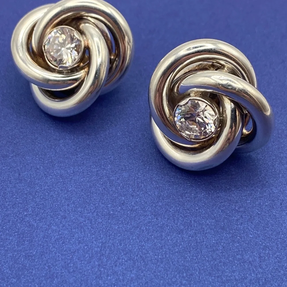 Vintage‎ unoaerre sterling earring clip on